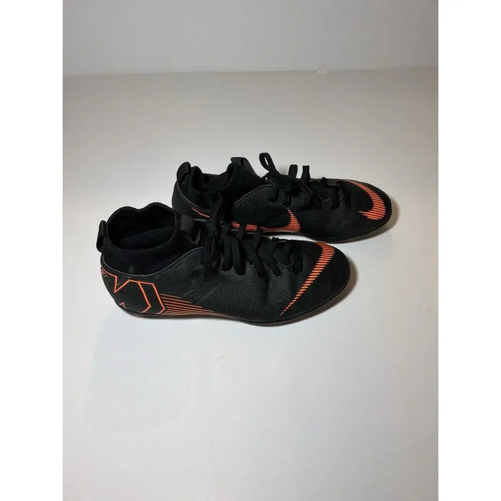 Kids Nike Mercurial Youth Soccer Cleats Size 5 Black and Orange